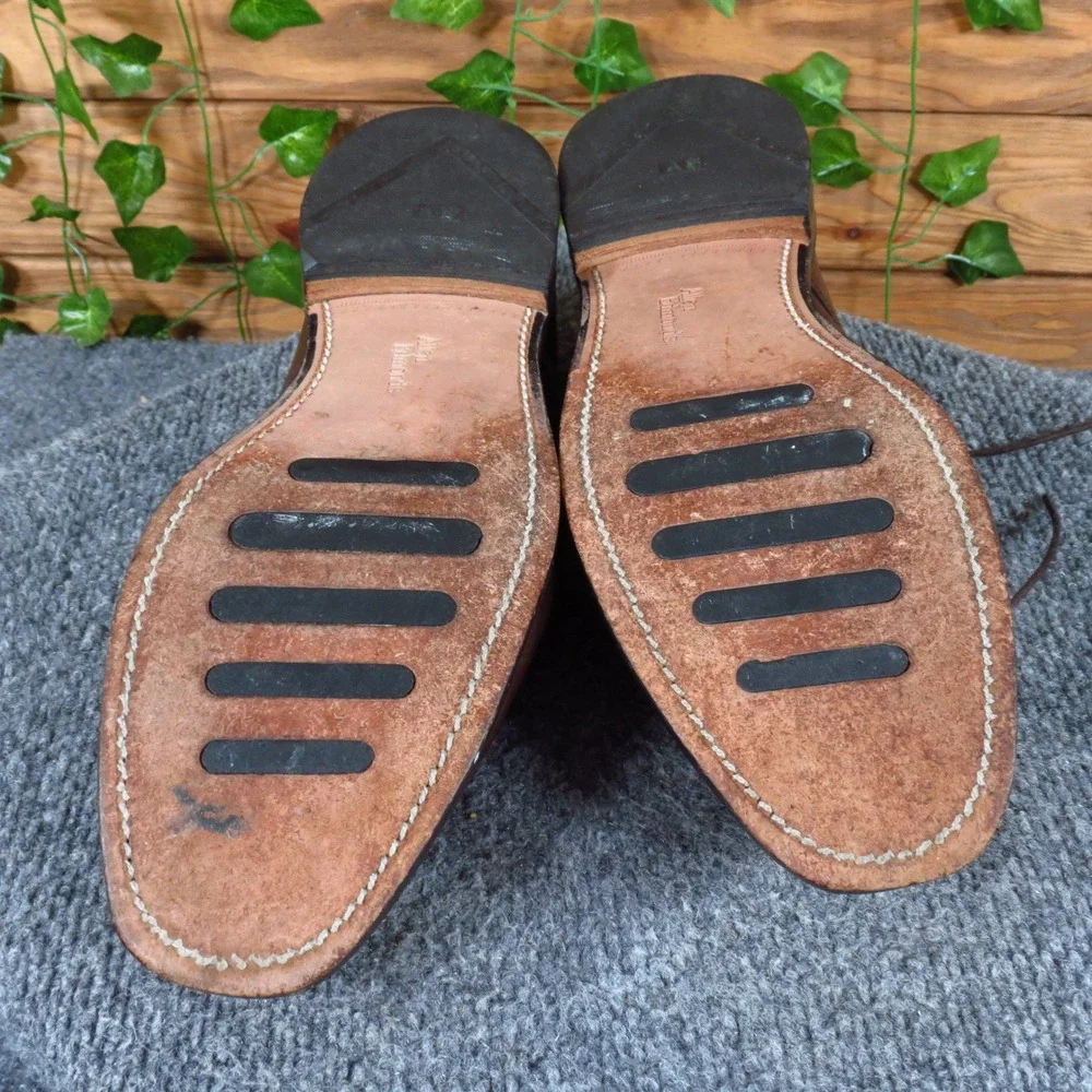 Allen Edmonds Burton Mens Split Toe Derby Shoes 10 D Formal Brown Leather